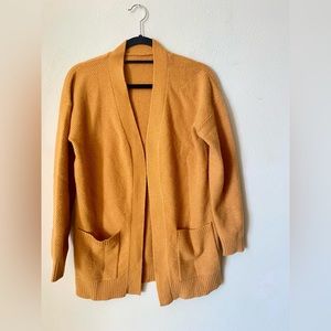 Mustard yellow cardigan